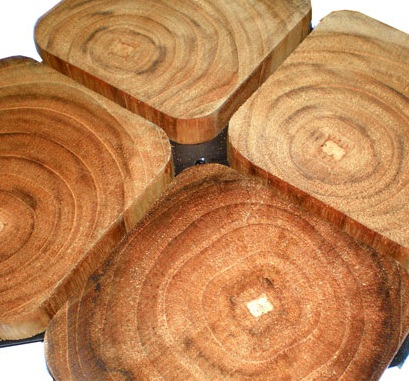 Teak Ring Tile